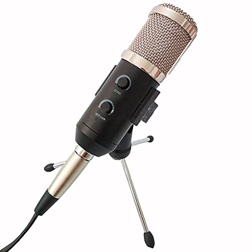 GLALAXY USB-Kondensator-Computer-Mikrofon-Kabels-Sound-Stereo-Desktop-Mikrofon-Computer-Laptop-unidirektionales Mikrofon…