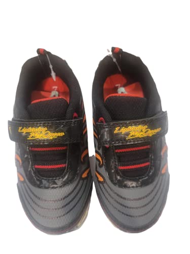 Disney Pixar Cars Boy's Lighted Athletic Sneaker, Black/Grey (Toddler), Size 10 #TOP4