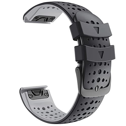 Bracelet montre silicone Quickfit 22mm pour Garmin Fenix 6 Pro et 7