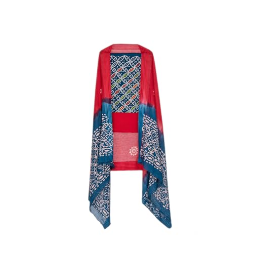 Image of Amazon Brand - Myx Women's Unstitched Batik Print Salwar Suit Dress Material With Dupatta