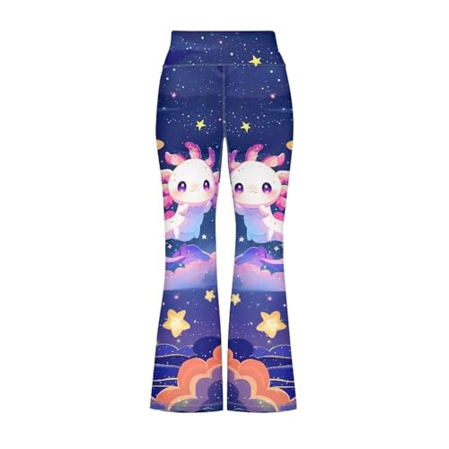 YEXIATODO Girls Flare Leggings Yoga Pants Size 5-14 Athletic Leggings Sportswear for Toddlers Teens Juniors Casual2