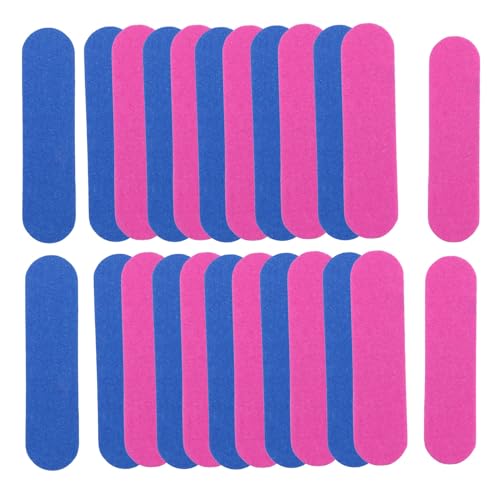 Reinscer 100 unids limas de uñas doble color mini tampón lijado 180/240 herramientas de manicura desechables