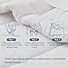 Bedsure Comforter Duvet Insert - Quilted Comforters King Size, All Season Duvet, GentleSoft Down Alternative Bedding, with 8 Tabs, Gifts for Women/Men, Light Grey, King 90 x 102 Inches