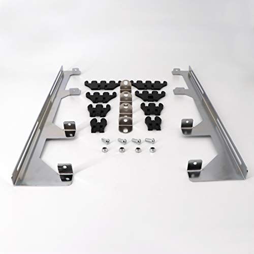 Kipa Chrome Linear Spark Plug Wire Separators Divider Loom Black Valve Cover Fits For Chevy Ford Mopar Sbc 265 283 305 350 400 396 #TOP4