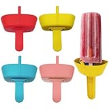 YSDYY 4 Stücke Kinder-Silikon-EIS Am Stiel, Strohsnackständer, Antidirty-Hand EIS Am Stiel, Lecksicherer Eiscreme-Ständer.