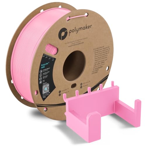PolyLite ABS 3D Filament 1.75mm Pink - 1kg Heat Resistant ABS Cardboard Spool