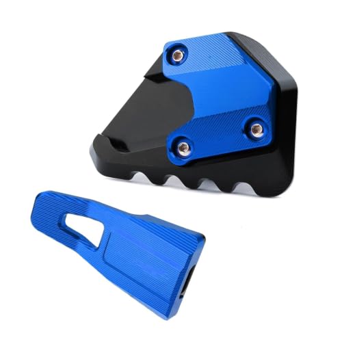 Plaque extension béquille moto R1300GS pour éviter la chute sur sol mou