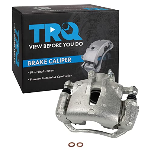 Image of TRQ Front Right Brake Caliper w /Bracket Passenger Side | For 2009-2012 Hyundai Elantra 2010-2013 Kia Forte Forte Koup