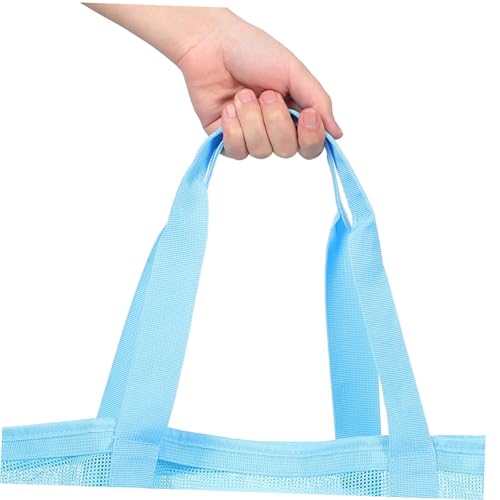 NOLITOY Portable Mesh Beach Bag for Women Large Capacity Zippered Tote for Beach Essentials for College Travel Gym and Camping4