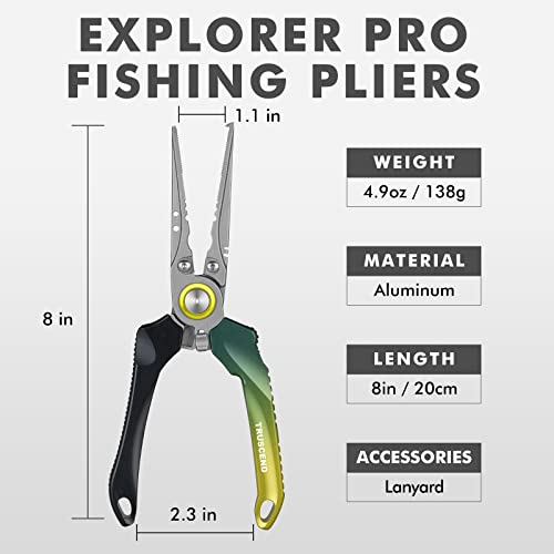 TRUSCEND Fishing Pliers Saltwater with Mo-V Blade Cutter - Image 2