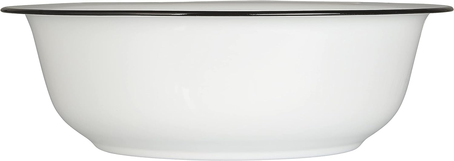 Ib Laursen Large White Enamel Wash Dish Basin Bowl 36 cm