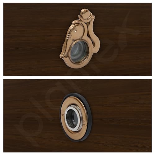 Plantex Solid Brass Door Lens/Door Eye Viewer/Eye Hole for Main Door/180 Degree Ultra Clear Door Viewer for Safe and Secure Home/Office/Hotel - Pack of 1 (Rose Gold)