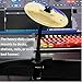 Desktop Cymbal with Clamp Mount - Portable Metal Percussion Instrument for Office Home - Stress-Relief Mini Drum Accessory (One, Gold)