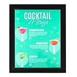 NeNchengLi Acrylic LED Poster Frame 16x20 Backlit Movie Poster Frame Advertising Light Box Wall Mount Store Sign Holder Exhibition Poster Art Picture Frame Advertising Display, Blck Border