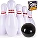 ArtCreativity Giant Inflatable Bowling - Set of 6 Pins - Fun Indoor or Outdoor Games for Kids & Adults - Backyard Christmas, Carnival, Birthday Party Activities for Family - Kids Motor Skills Toy Set