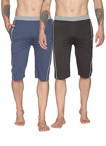 Image of Dollar Men's Casual Cotton Capri 3 /4th Shorts (Pack of 1)