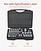 VEVOR 64 PCS DIN Hydraulic Fittings, Heavy Duty Master Industrial Hydraulic Cap and Plug, Hose Tube and Pipe Fitting Kit, Cap and Plug Kit with Precision Threading, Dash Sizes 14/16/18/22/26/30/36