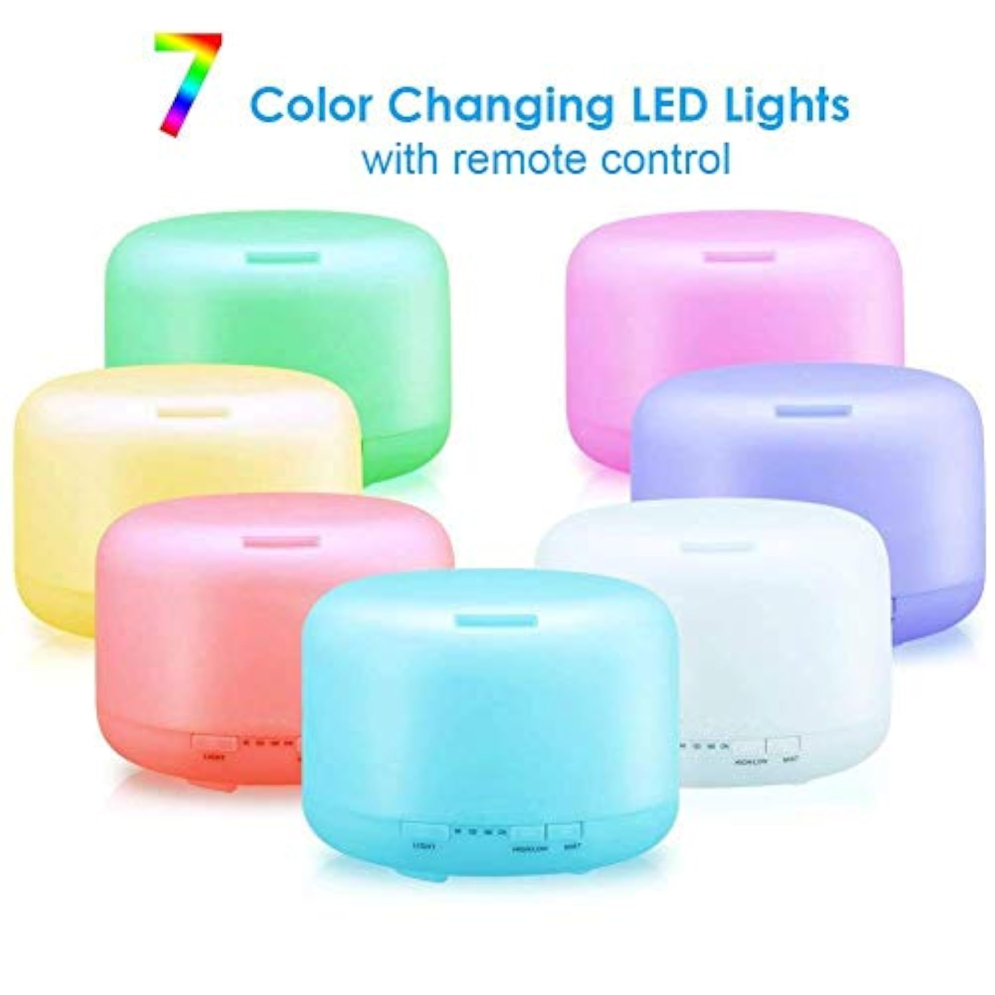 500ml Cool Mist Humidifier & Essential Oil Diffuser