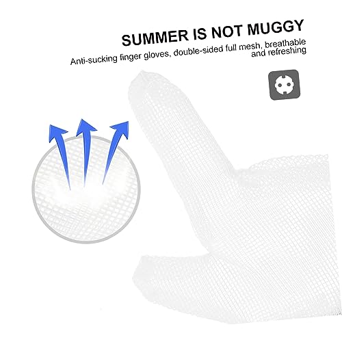 1pair Double Finger Sucking Gloves for Boy Girl Thumb Sucking Prevention Mittens Comfortable Design for Boy Girl Breathable and Flexible Finger Protectors Random Straps for2