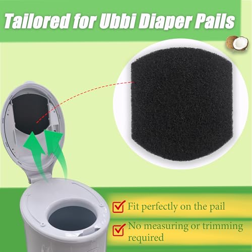 Purifylogix Diaper Pail Deodorizers Odor Eliminator Activated Charcoal Filter Refills Compatible With Ubbi Diaper Pail thumb #2