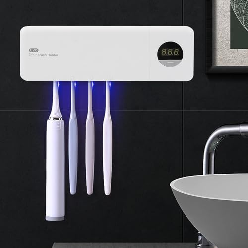 Sterilisator für UV-Zahnbürsten – Sterilisator für Wand-Zahnbürsten,...