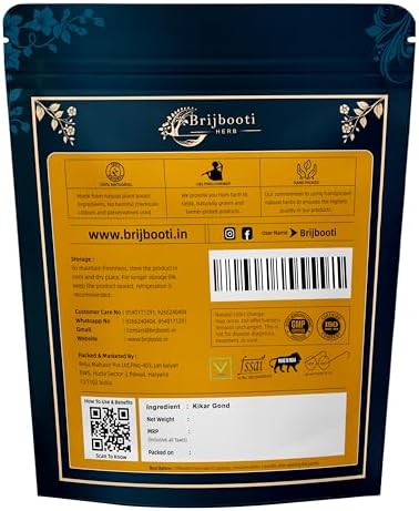 Birju Mahavir Kikar Gond - Babool Gum - Indian Gum Arabic 200 Gr