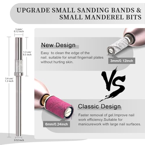 Image of Small Nail Sanding Bands #150 White