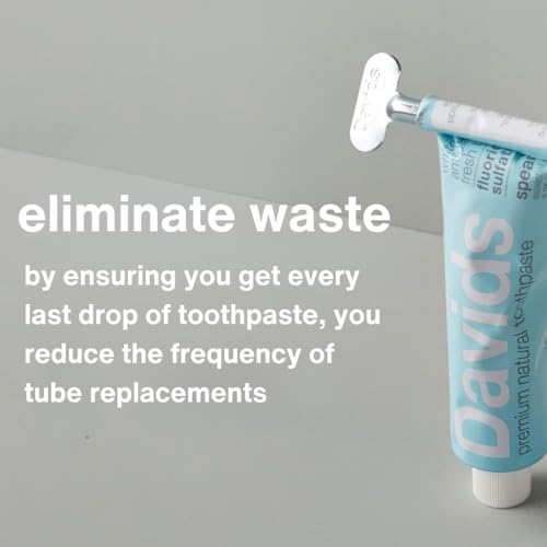 davids toothpaste tube squeezer dispenser tube roller metal tube key dispenser wringer tools recyclable metal made in usa 3 pack