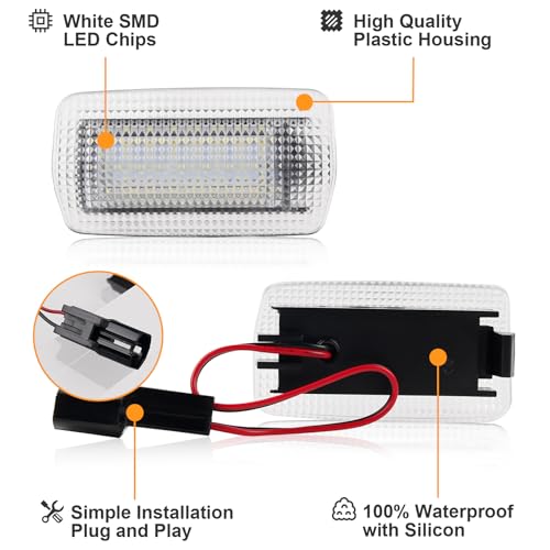 Luces LED para panel interior de puerta Toyota 2 piezas miniatura 4