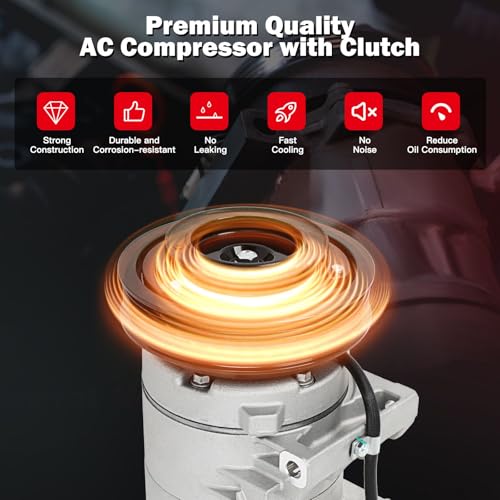 Image of CCIYU AC Compressor w /Clutch for Nissan for Rogue Select L4 2.5L 2008-2016