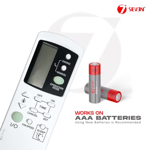 Image of 7SEVEN Compatible AC-39 Original AC Remote for Onida Window and Split Air Conditioner Remotes Control and Make Sure existing Remote of Onida AC Match Same with Each Feature or Function.
