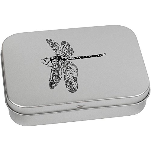 Azeeda 110mm 'Dragonfly' Metal Hinged Tin/Storage Box (TT00098728)