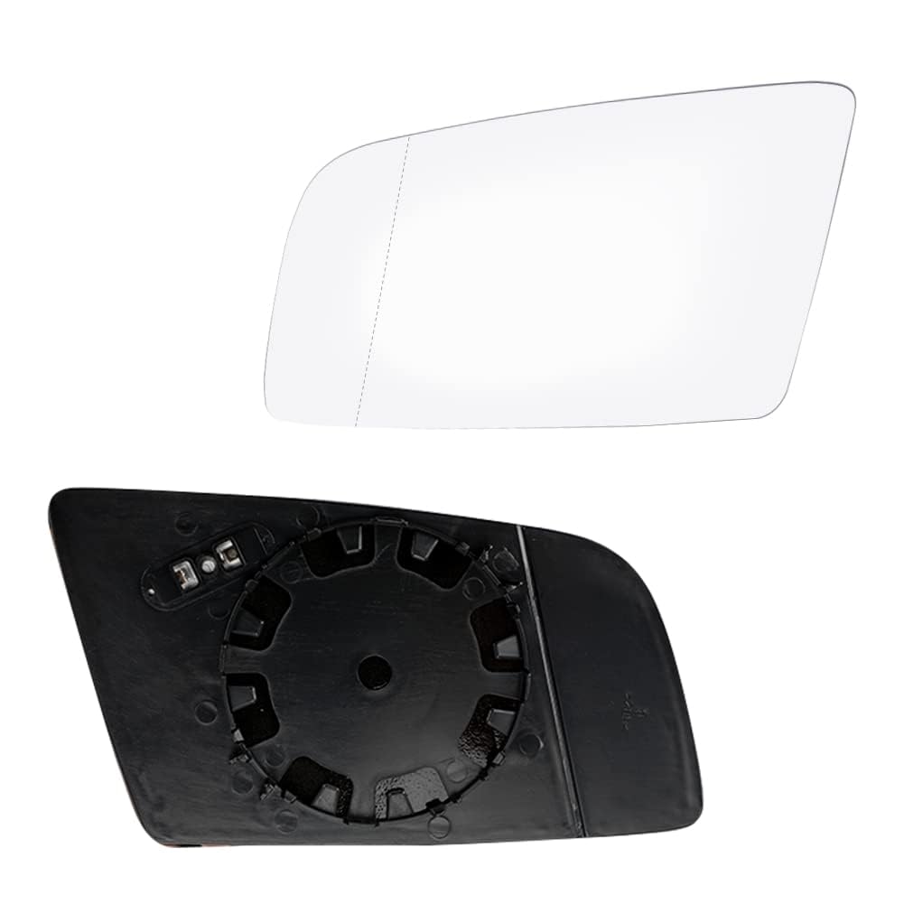 ELNas Cristal Espejo Retrovisor Calefactable para BMW E60 E61 E63 E64 2001–2010 | Vidrio Lateral Gran Angular | Antivaho y Antideslumbrante | Repuesto Retrovisor,Left