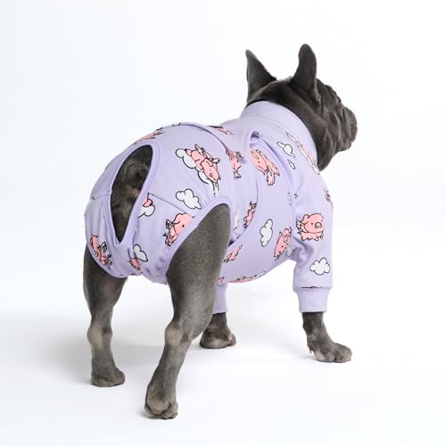 Image of Spark Paws Dog Recovery Suit - Surgical Onesie After Surgery, Male & Female | Full-Body & Belly Coverage Post Spay, Neuter or Abdominal Surgery - a Soft Cone Alternative. Breathable; Fits All Breeds