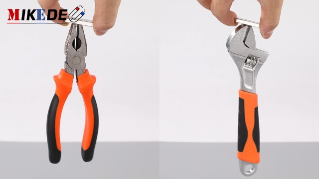 Image of MIKEDE Magnets, 6 Pack Neodymium Bar Magnets with Double-Sided Adhesive, Strong Magnet Heavy Duty Magnetic Strips, Powerful Rare Earth Metal Magnet for Locker, Fridge, Office - 40x10x5 mm