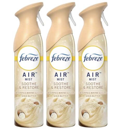 Febreez Air Freshener Spray, Odor-Fighting Room Spray, Soothe & Restore, 8.8oz, 3 pack