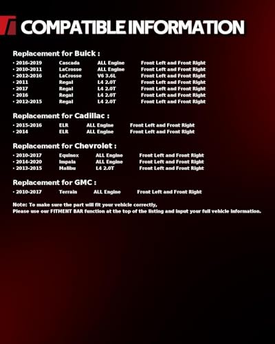Image of Torchbeam Front Brake Calipers Set for Chevrolet 2010-2017 Equinox, GMC 2010-2017 Terrain, Chevrolet 2014-2020 Impala, Front Left and Front Right Calipers Replace # 18B5270+18B5271