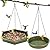 Hanging Bird Bath, Bird Bath, Hanging Bird Feeder, Bird Feeder, 2 in 1 XL Hanging Bird Feeders & Bird Baths for Outdoors,Bird Feeder Hanging Bird Feeder Tray (Green)