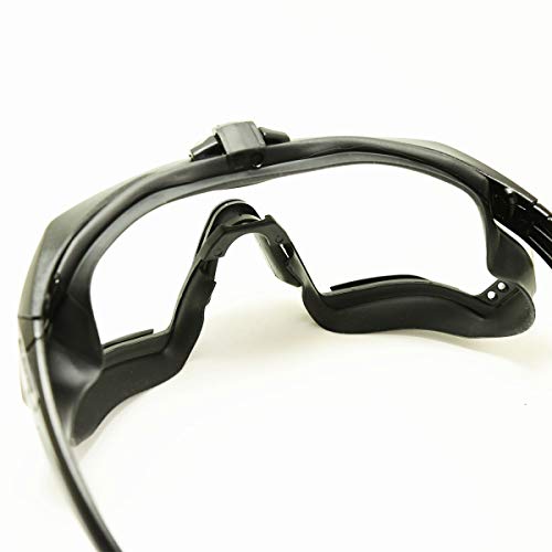 Oakley Ess Sunglasses Matte Black Frame, Clear Lenses, 40MM4