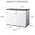 Aoxun Outdoor Storage Cabinet 35 Cu.Ft Outdoor Trash Can Storage Shed Waterproof Horizontal Storage Shed Outdoor Storage for Garbage Bin, Generator, and Lawn Mower (White)