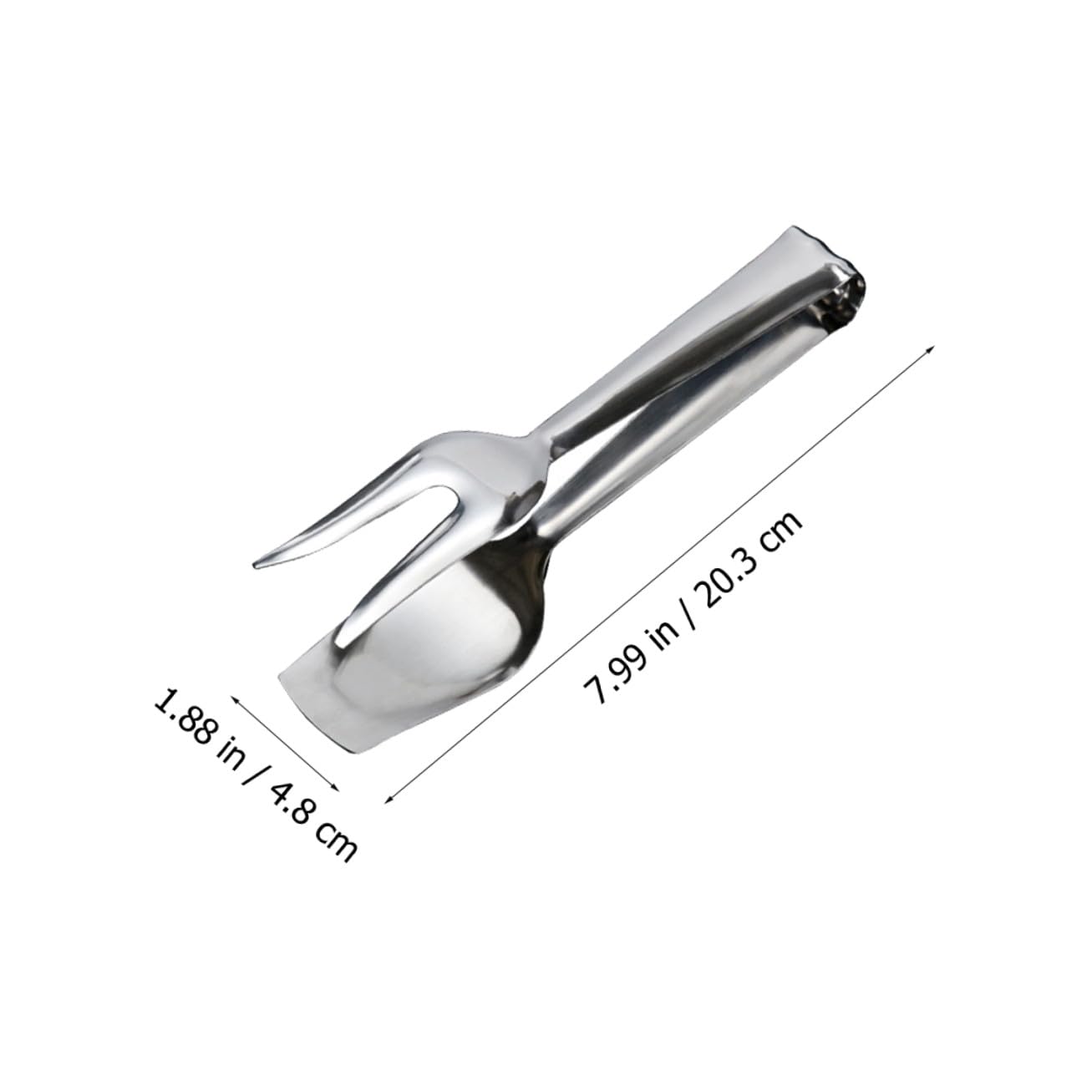 Pinze per Servire Cibo in Acciaio Inox 2 Pezzi per Cucina | Argento, Presa Sicura e Protezione dal Calore, Adatte a Buffet, Nozze e Tè Pomeridiano