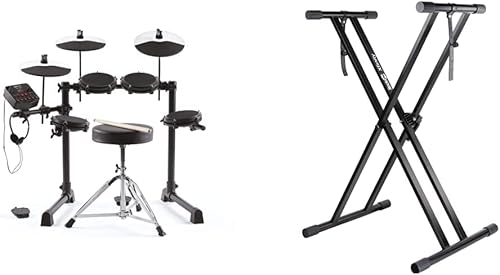 Alesis Kit de debut de batería juego de batería para niños con 4 almohadillas de tambor eléctricas de malla silenciosa, 120 sonidos y RockJam disponible en Yaxa Colombia