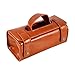 Produktbild Leder-Rasiertasche, Kosmetische Leder-Rasiertasche Rasiertasche für Rasierpinsel und Rasiermesser und andere Toilettenartikel