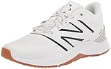 New Balance Freezelx V4 Box Lacrosse Zapato para hombre, Blanco/Gum/Arctic Fox, 43 EU