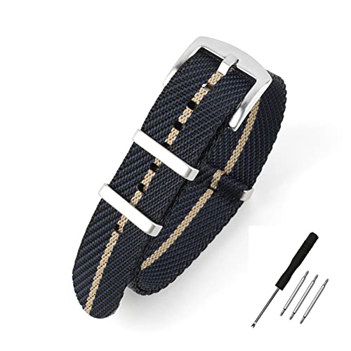 WOUKUP Premium Weave Nylon Watch Band 20mm 22mm Replacement Military Watch Straps for Men