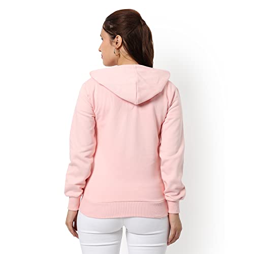 Image of PINACOLADA Women Stylish Zipper Sweatshirt Regular Fit for Casual Wear | Full Sleeves | Cotton | Sweatshirt Crafted with Comfort Fit and High Performance for Everyday Wear