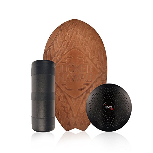 JUCKER HAWAII Balance Board Homerider Surf ULUA - Tabla de Equilibrio Balance Trainer Set Completo con Rodillo y Cojín