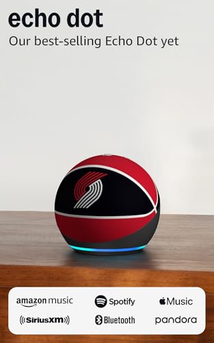 Image of Amazon Echo Dot (newest model) | Officially Licensed NBA Limited-Edition | Portland Trail Blazers