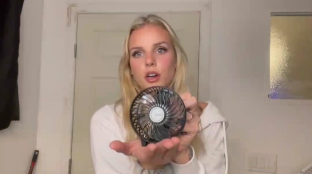 EasyAcc Handheld Fan Portable USB Fan180° Foldable Up 10 Hours 3 Speeds Powered Personal Mini Electric Fan Rechargeable Battery Folding Adjustable Fan Home Travel Outdoor Black