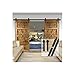 GIFSIN 10FT/305cm Kit per Porte Scorrevoli Porta Scorrevole del Fienile Kit per Doppia Porta